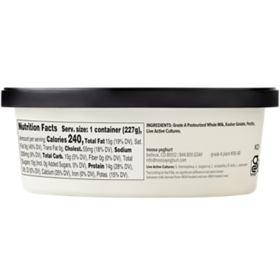 Noosa Perfectly Plain Yoghurt 8 Oz - 8 OZ - Image 2