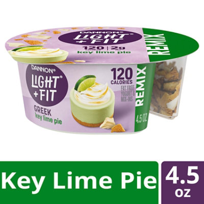 Dannon Light And Fit Yogurt Remix Keylime W/ White Choc Graham Crackers 4.5 Oz - 4.5 OZ - Image 1