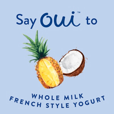 Oui By Yoplait Pina Colada French Style Yogurt , 5 Oz - 5 OZ - Image 2