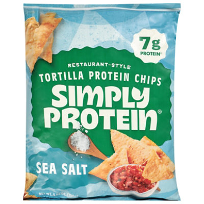 Simplyprotein Tortilla Chips Sea Salt - 4.58 OZ - Image 2