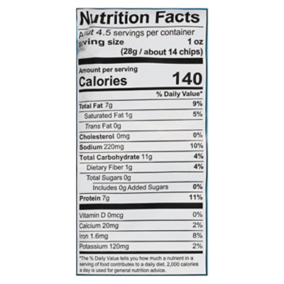 Simplyprotein Tortilla Chips Sea Salt - 4.58 OZ - Image 3