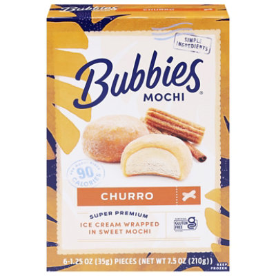 Bubbies Mochi Churro Ice Cream - 7.5 Oz