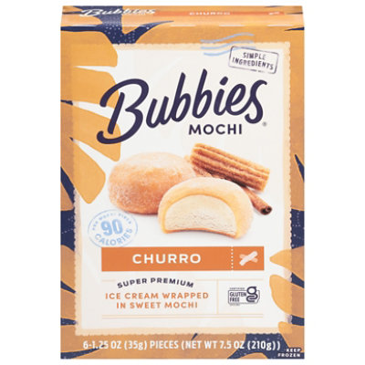 Bubbies Mochi Churro Ice Cream - 7.5 Oz - Image 1