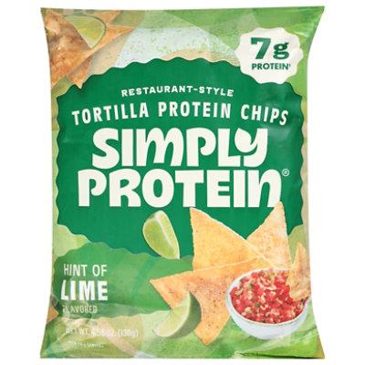 Simplyprotein Tortilla Chips Lime - 4.58 OZ - Image 2