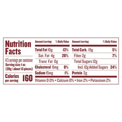 Justins Dark Chocolate Peanut Pieces - 4.5 OZ - Image 3