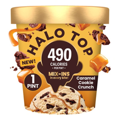 Halo Top Icecream Caramel Cookie Crunchm - 16 FZ - Image 1