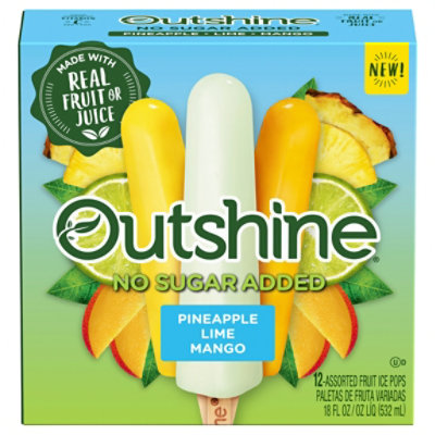 Outshine Nsa Pineapple Lime Mano Mini Pops - 12-1.5FZ - Image 3