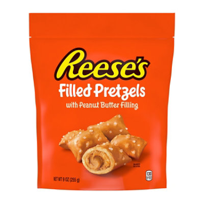 Reeses Filled Pretzels W/ Peanut Butter 9oz - 9 OZ - Image 1