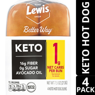 Lewis Bake Shop Healthy Life Keto Hot Dog Buns - 7.5 OZ - Image 2