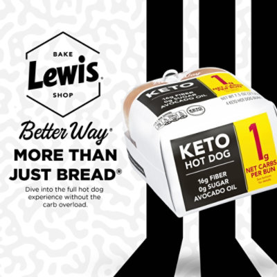Lewis Bake Shop Healthy Life Keto Hot Dog Buns - 7.5 OZ - Image 5