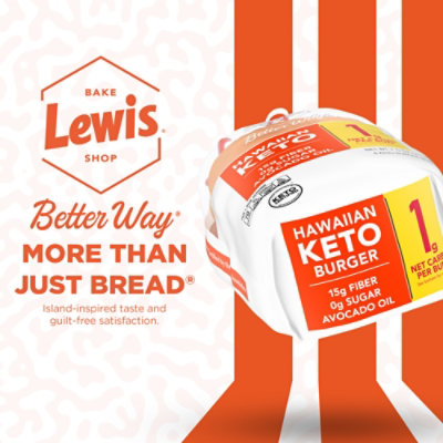 Lewis Bake Shop Healthy Life Hawaiian Keto Burger Bun - EA - Image 5