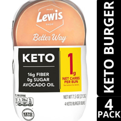 Lewis Bake Shop Healthy Life Keto Burger Buns - 7.5 OZ - Image 2
