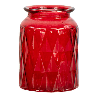 Overjoyed Boutique Diamond Vase Red - Each - Image 1