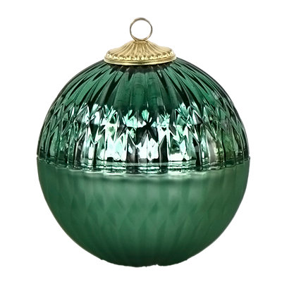 Overjoyed Boutique Ornament Candle Frosty Green - Each - Image 1