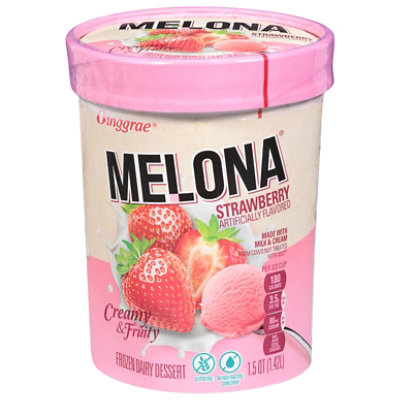 Melona Strawberry Ice Cream Tub 1.5 Qt - 1.5 QT