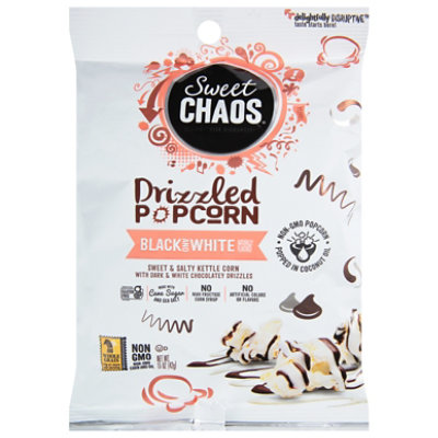 Sweet Chaos Drizzled Popcorn Black&white 8/1.5oz Small Bag - 1.5 OZ - Image 3