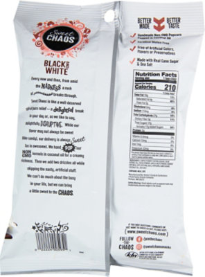 Sweet Chaos Drizzled Popcorn Black&white 8/1.5oz Small Bag - 1.5 OZ - Image 6