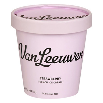 Vanleeuwen Ice Cream Classic Strawberry - 14 OZ - Image 1