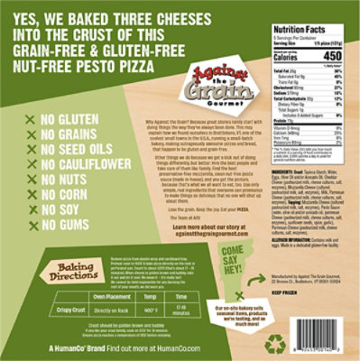Against The Grain Pizza Pesto 12 In - 22 OZ - Image 6