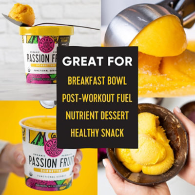 Pitaya Foods Sorbet Passion Fruit Organic - 16 OZ - Image 7