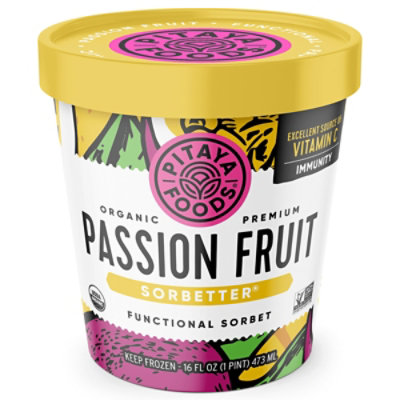 Pitaya Foods Sorbet Passion Fruit Organic - 16 OZ - Image 3