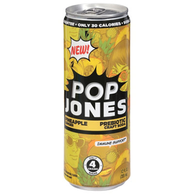 Pop Jones Prebiotic Pineapple Ginger 12fz - 12 FZ - Image 3