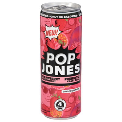 Pop Jones Prebiotic Strawberry Passion 12fz - 12 FZ - Image 3