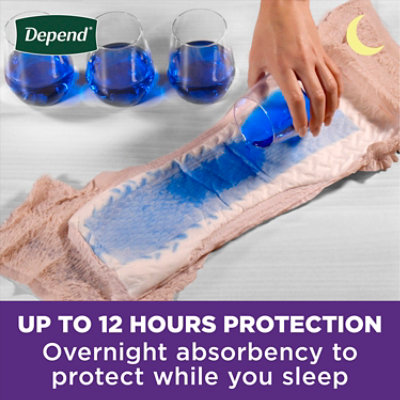 Depend Night Defns Ovrnt Underwear Blsh Female Small 16 - 16 CT - Image 3