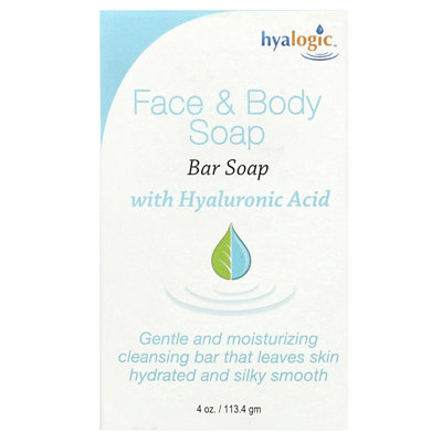 Hyalogic Face  Body Bar Soap With Hyaluronic Acid, 4 oz (113.4 g) - Image 1
