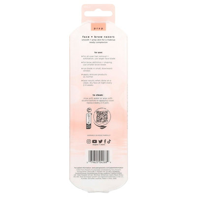 Real Techniques Face  Brow Razors, 3 Count - Image 2