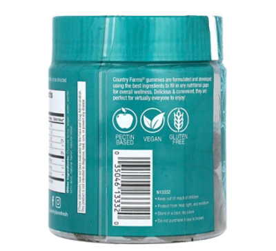 Country Farms Irish Sea Moss Gummies, Green Apple , 60 Gummies - Image 3