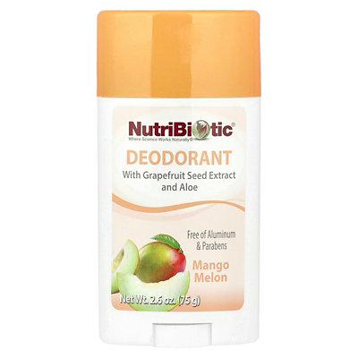 NutriBiotic Deodorant, Mango Melon, 2.6 oz (75 g) - Image 1