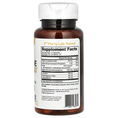 Natural Stacks Dopamine Brain Food, 60 Vegan Capsules - Image 2