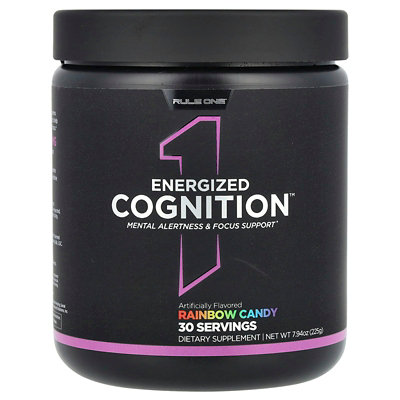 Rule One Proteins Energized Cognition, Rainbow Candy, 7.94 oz (225 g) - Image 1