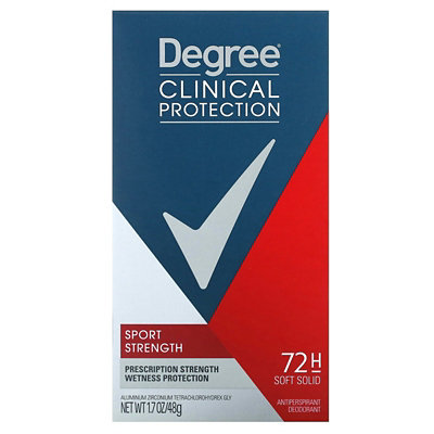 Degree Men, Clinical Protection, Antiperspirant Deodorant, Soft Solid, Sport Strength, 1.7 oz (48 g) - Image 2