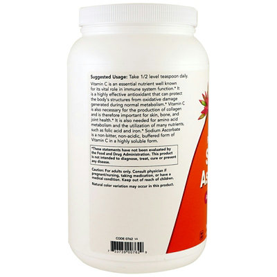 NOW Foods Sodium Ascorbate Powder, 3 lbs (1361 g) - Image 3