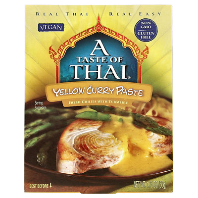 A Taste Of Thai Yellow Curry Paste, 1.75 oz (50 g) - Image 1