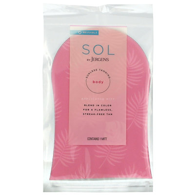 Jergens Sol, Reusable Sunless Tanning Body Application Mitt, 1 Mitt - Image 1