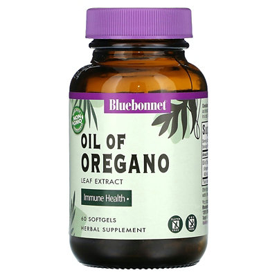 Bluebonnet Nutrition Oil of Oregano, Leaf Extract, 60 Softgels (150 mg Per Softgel) - Image 1
