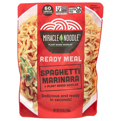 Miracle Noodle Ready Meal, Spaghetti Marinara  Plant Based Noodles, 9.9 oz (280 g) - Image 1