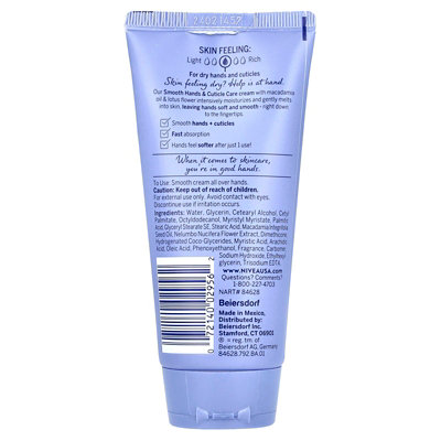 Nivea Hand Cream, Macadamia Oil  Lotus Flower, 2.6 oz (74 g) - Image 2