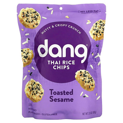 Dang Foods Thai Rice Chips, Toasted Sesame, 3.5 oz (100 g) - Image 1