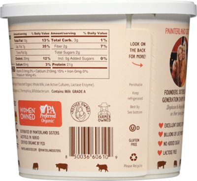 Painterland Sisters Yogurt Skyr Style Plain - 24 OZ - Image 5