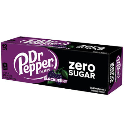 Dr Pepper Blackberry Zero Sugar 12-12fz - 12-12FZ - Image 2