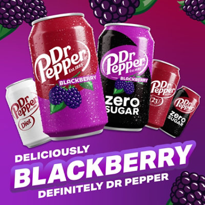 Dr Pepper Blackberry Zero Sugar 12-12fz - 12-12FZ - Image 3