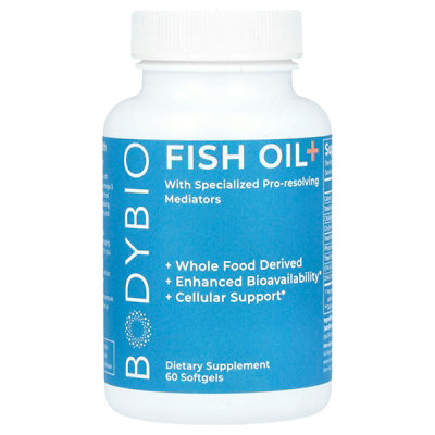 BodyBio Fish Oil, 60 Softgels - Image 1