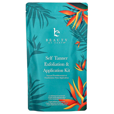 Beauty By Earth Self Tanner Exfoliation  Application Kit , 3 Piece Set - Image 1