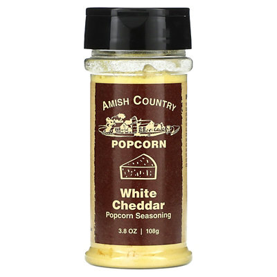 Amish Country Popcorn Popcorn Seasoning, White Cheddar, 3.8 oz (108 g) - Image 1