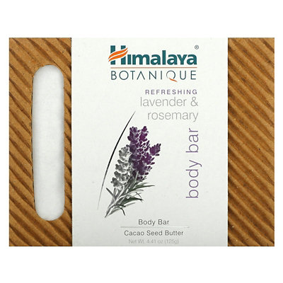 Himalaya Botanique, Refreshing Lavender  Rosemary Body Bar, 4.41 oz (125 g) - Image 1