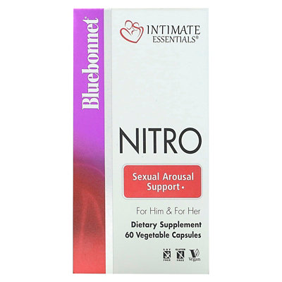 Bluebonnet Nutrition Intimate Essentials, Nitro, For Him  For Her, 60 Vegetable Capsules (300 mg Per Capsule) - Image 2